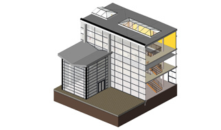 BIM components for curtain walling, window & door systems